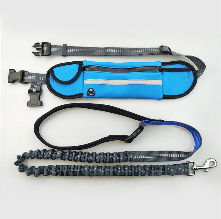 Hands-Free Running  Dog Leash with Waist Storage