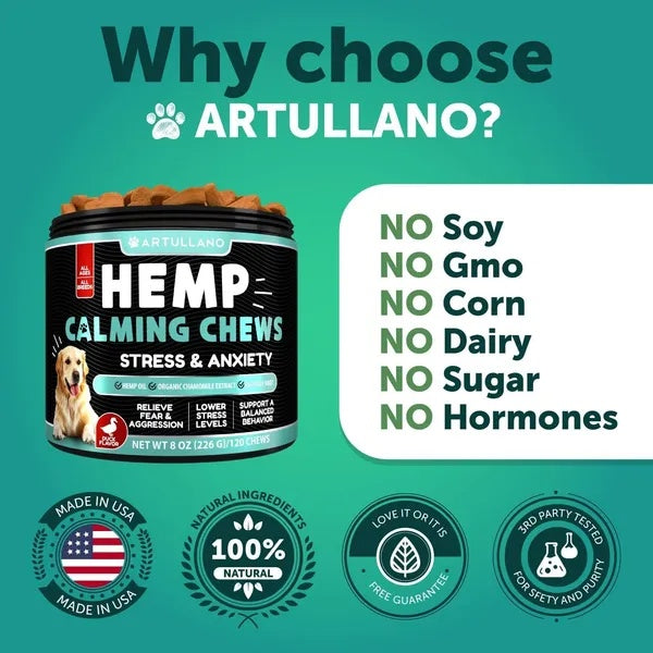 Hemp Anxiety Relief Chews For Dogs