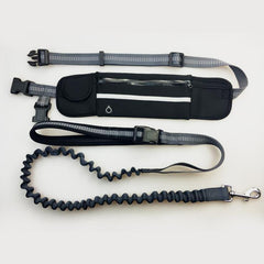 Hands-Free Running  Dog Leash with Waist Storage