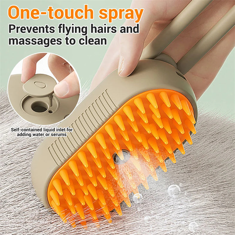 SteamBrush 3-in-1 Grooming  Brush