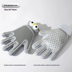 2-in-1 Pet Grooming Gloves For Cats And Dogs