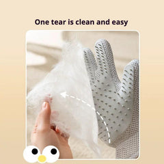 2-in-1 Pet Grooming Gloves For Cats And Dogs