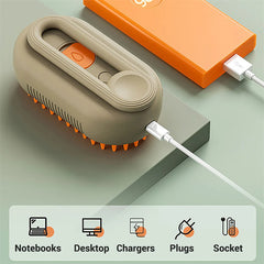 SteamBrush 3-in-1 Grooming  Brush