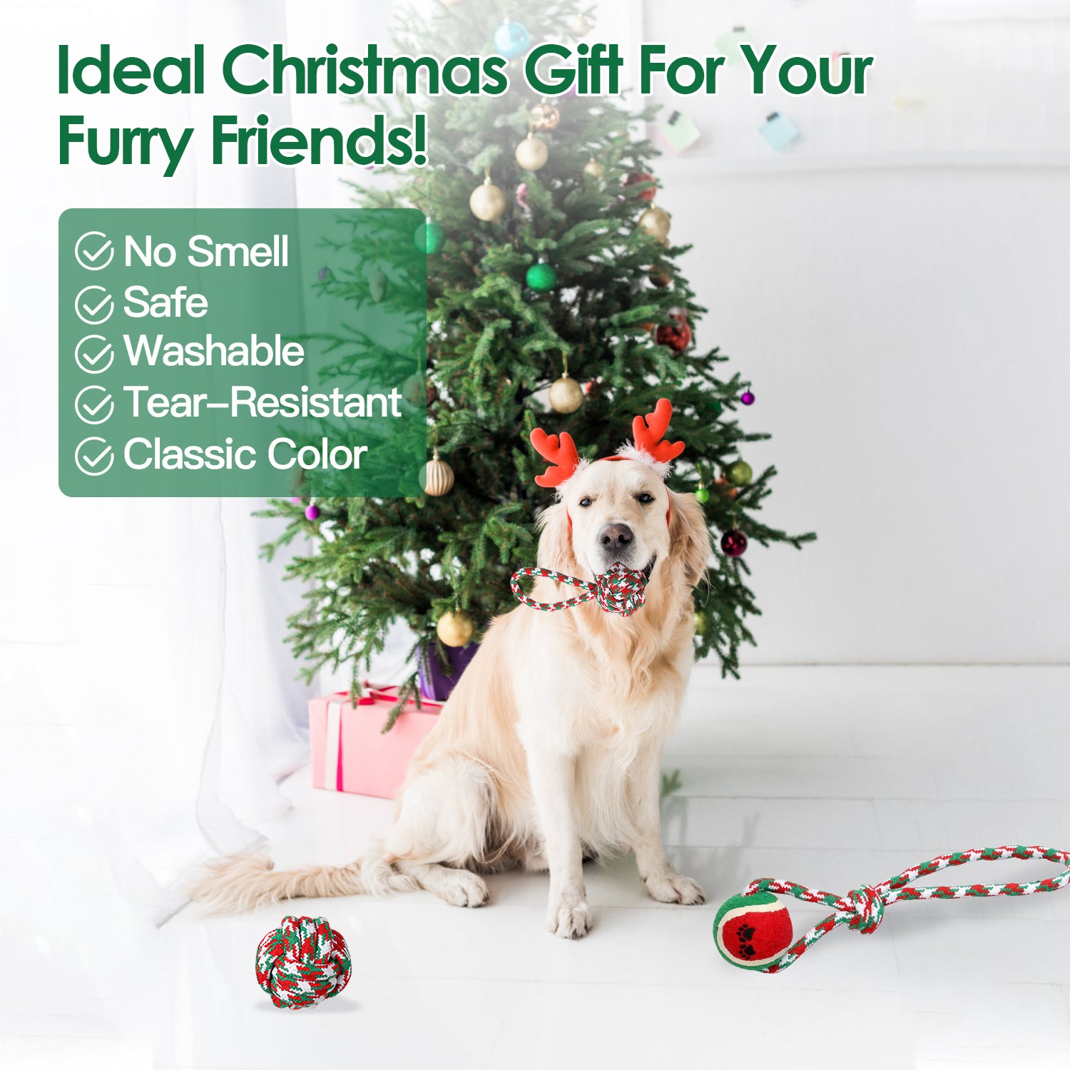 Set Of 5 Dog Rope Chew Toys